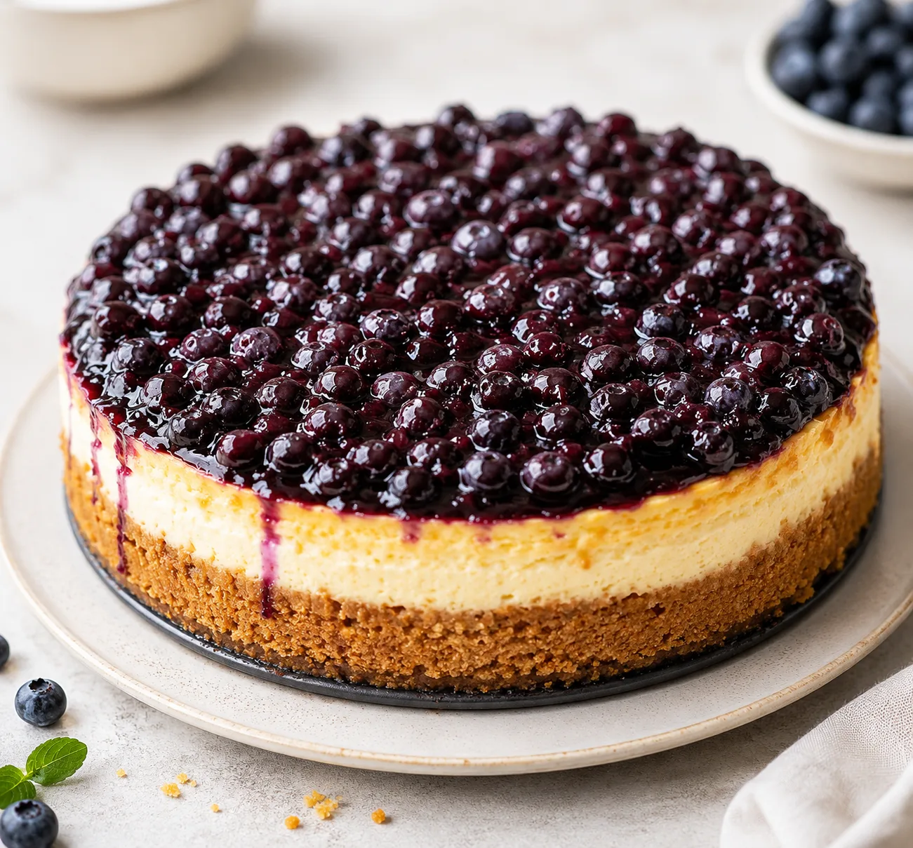 Classic Blueberry Cheesecake