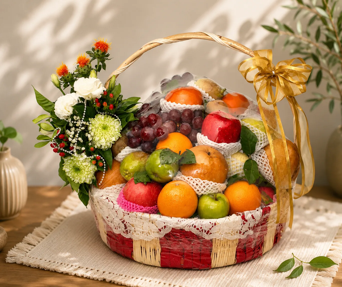 Floral Fruit Basket