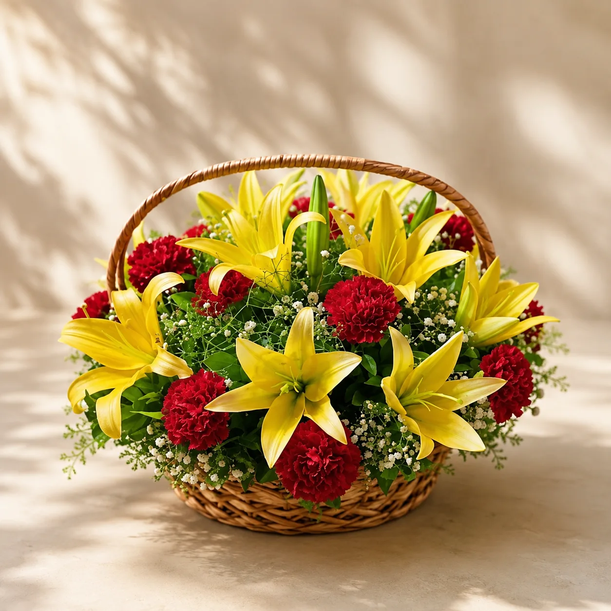 Golden Radiance Basket